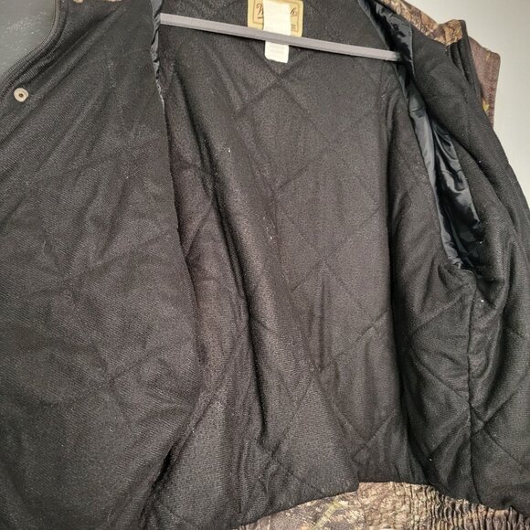 Vintage Woolrich Men's Camoflauge Camo Mossy Oak Hunting Coat Jacket XL - Picture 9 of 11